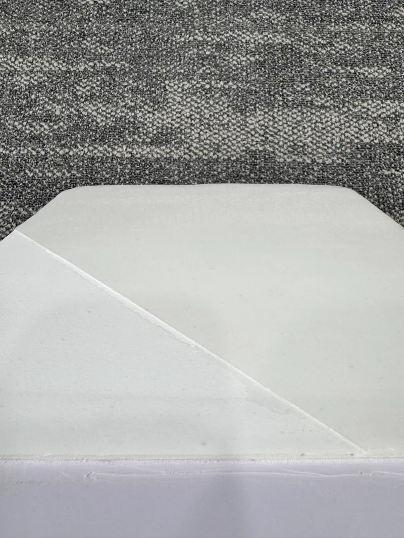Aerogel sample — specimen with reference card