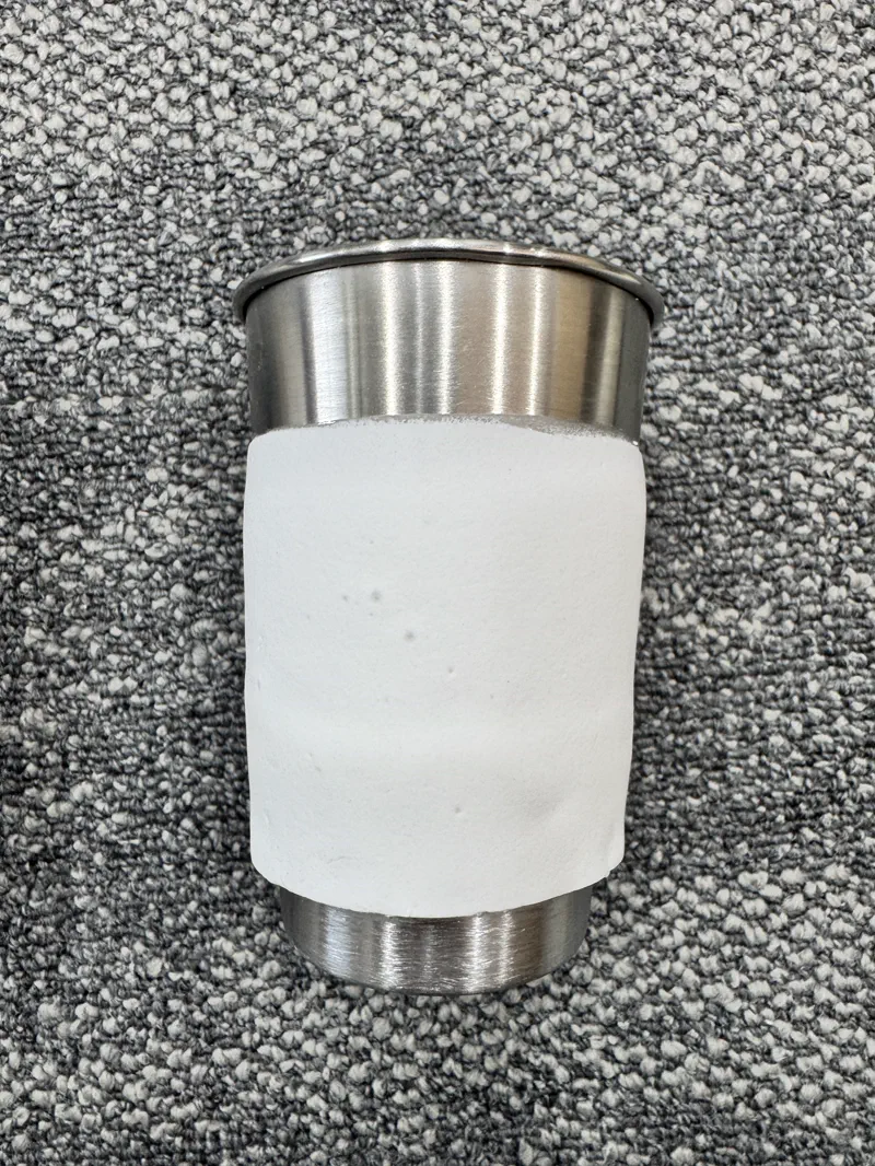 Aerogel sample — round disc test specimen