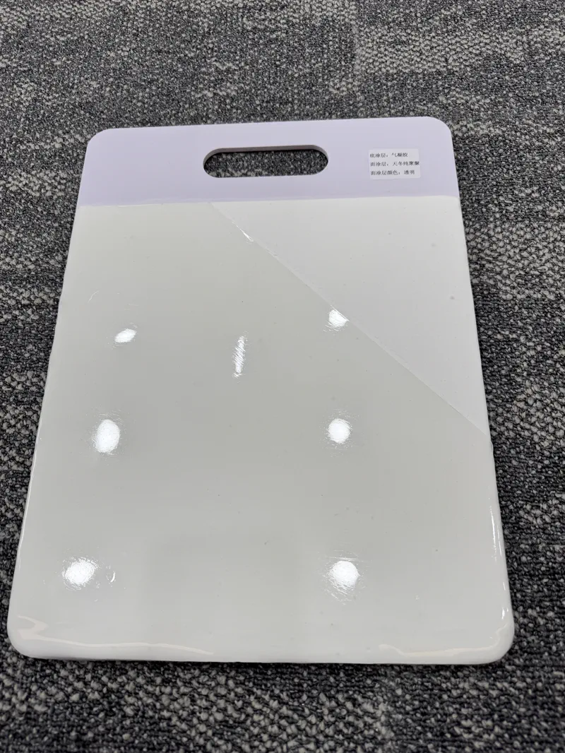 Aerogel sample — mounted disc on green base