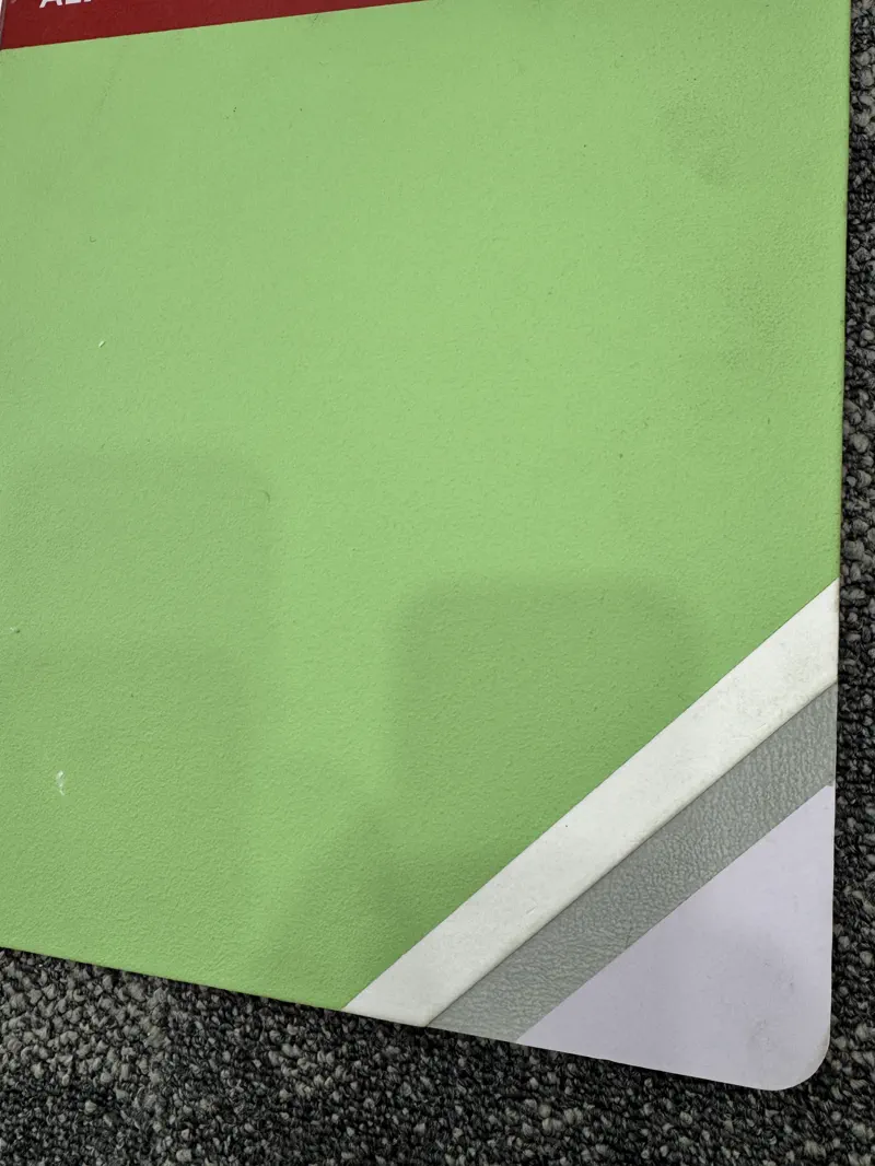 Aerogel sample — coating on beige substrate