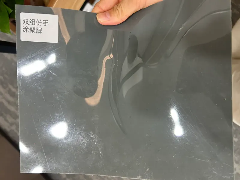 Polyurea sample — adhesion on substrate