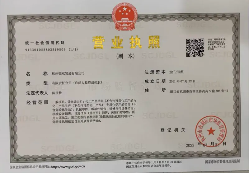 DS Coatings Business License
